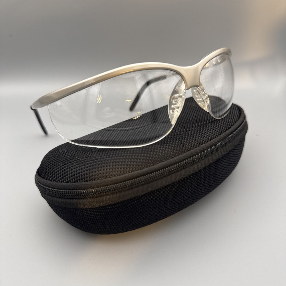 Genuine Eyeglasses Frame 3M Z87+ Metallics Sports 115mm Gunmetal Gray & Case